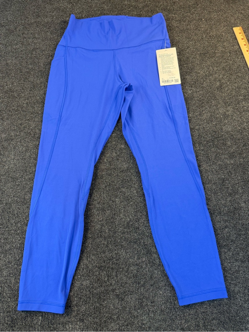 Lululemon Beach Ball Blue Aligned HR high-rise paint 25 inch Leggings w/Pockets